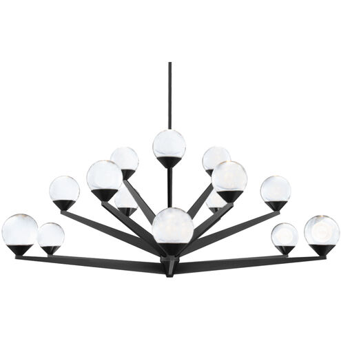 Double Bubble 15 Light 42 inch Black Chandelier Ceiling Light