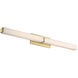 Vogue LED 39 inch Brushed Brass Bath Vanity & Wall Light in 3000K, 39in.