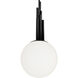 Sybil LED 9.9 inch Polished Black Nickel Indoor Hanging Lighting Ceiling Light in 4000K