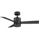 Axis 44 inch Matte Black Downrod Ceiling Fan in 3000K