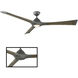 Woody 72 inch Graphite Weathered Gray Ceiling Fan in 2700K