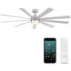 Wynd XL 72 inch Stainless Steel Downrod Ceiling Fan in 3500K