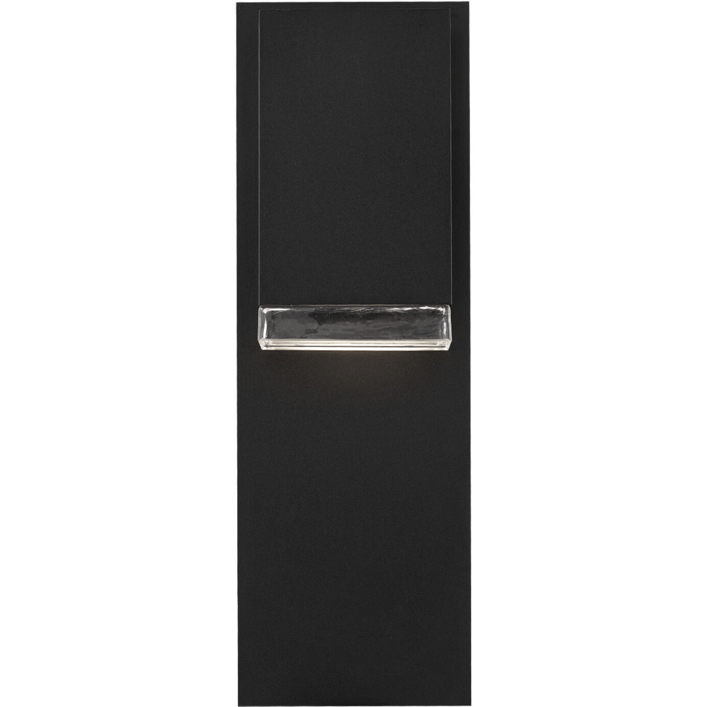 Draped 1 Light 18 inch Black Outdoor Wall Light in 4000K