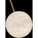 Pisces 1 Light 8 inch Aged Brass Mini Pendant Ceiling Light in 3000K