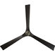 Torque 70 inch Brushed Nickel and Ebony with Ebony Blades Downrod Ceiling Fan in Brushed Nickel Ebony
