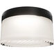 Tuck III LED 5.38 inch Black Outdoor Flush Mount