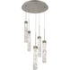 Minx 5 Light 17 inch Antique Nickel Multi-Light Pendant Ceiling Light