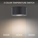 I Spy 1 Light 5 inch Black Outdoor Flush Mount in 4000K