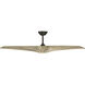 Zephyr 5 62 inch Bronze White Oak with White Oak Blades Ceiling Fan