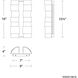 Formation LED 16 inch Beige Travertine and Black Outdoor Wall Light