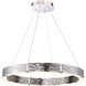 Zelda LED 29 inch Polished Nickel Chandelier Ceiling Light in 29in.