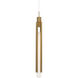 Saber 1 Light 3 inch Aged Brass Mini Pendant Ceiling Light