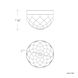 Cascade 1 Light 6 inch Polished Nickel Flush Mount Ceiling Light