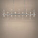 Cinaplex LED 56.5 inch Brushed Nickel Linear Pendant Ceiling Light
