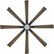 Size Matters 65 inch Matte Black Distressed Koa with Distressed Koa Blades Ceiling Fan