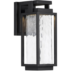 Two If By Sea LED 12 inch Black Outdoor Wall Light in 12in.