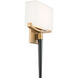 Muse Wall Sconce Wall Light in Aged Brass