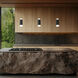 Chauncey LED 5.13 inch Basalt Stone and Black Mini-Pendant Ceiling Light in 3000K, Bassalt Stone and Black