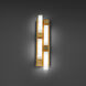 Voxxel LED 3.25 inch Aged Brass ADA Wall Sconce Wall Light