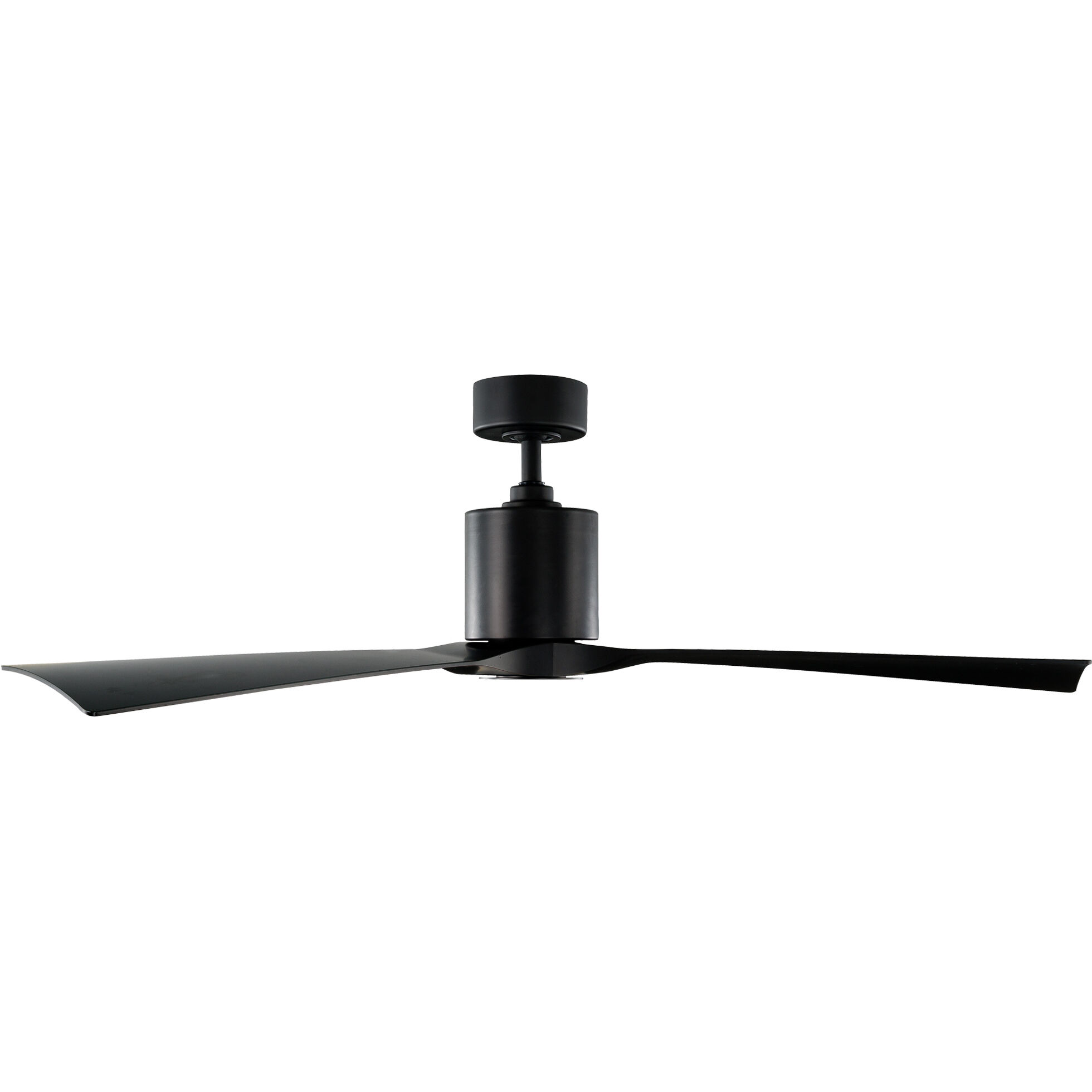 Aviator 54 inch Matte Black Downrod Ceiling Fan