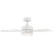 Wynd 42 inch Matte White Downrod Ceiling Fan in 2700K