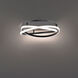 Veloce 1 Light 18 inch Black Flush Mount Ceiling Light