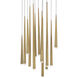 Cascade 13 Light 20 inch Aged Brass Multi-Light Pendant Ceiling Light