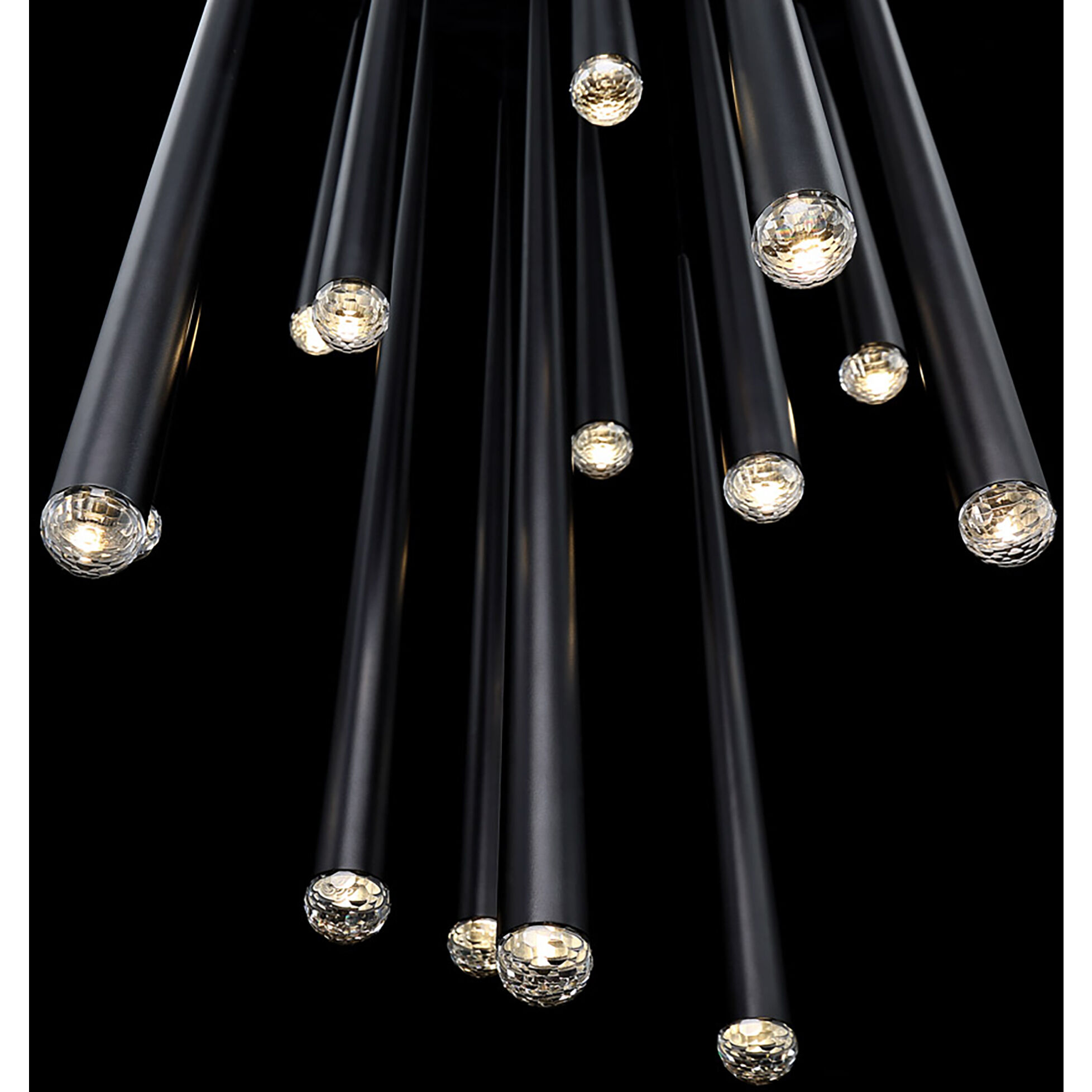 Modern Forms PD-41715R-BK Cascade LED 23 inch Black Multi-Light Pendant ...