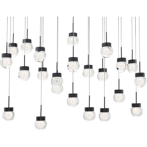 Double Bubble 23 Light 14 inch Black Multi-Light Pendant Ceiling Light