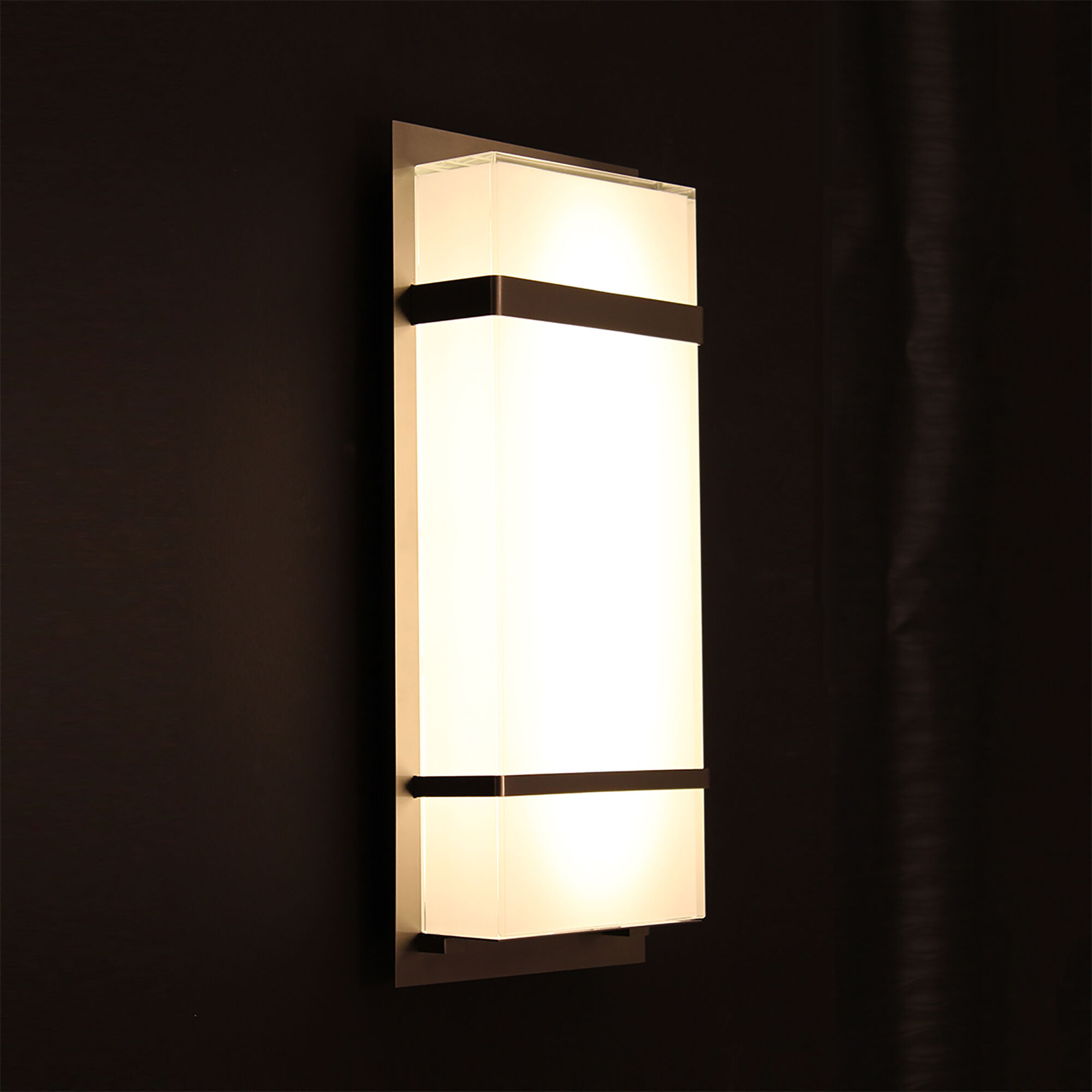Phantom LED 16 inch Stainless Steel Outdoor Wall Light in 16in.