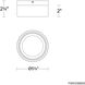 Tuck II LED 5.38 inch Black Outdoor Flush Mount