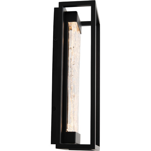 Elyse LED 16.5 inch Black Outdoor Wall Light in 17in.