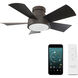 Vox 38 inch Bronze Flush Mount Ceiling Fan in 2700K