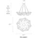Chaos LED 61 inch Aged Brass Chandelier Ceiling Light in 61in., 31