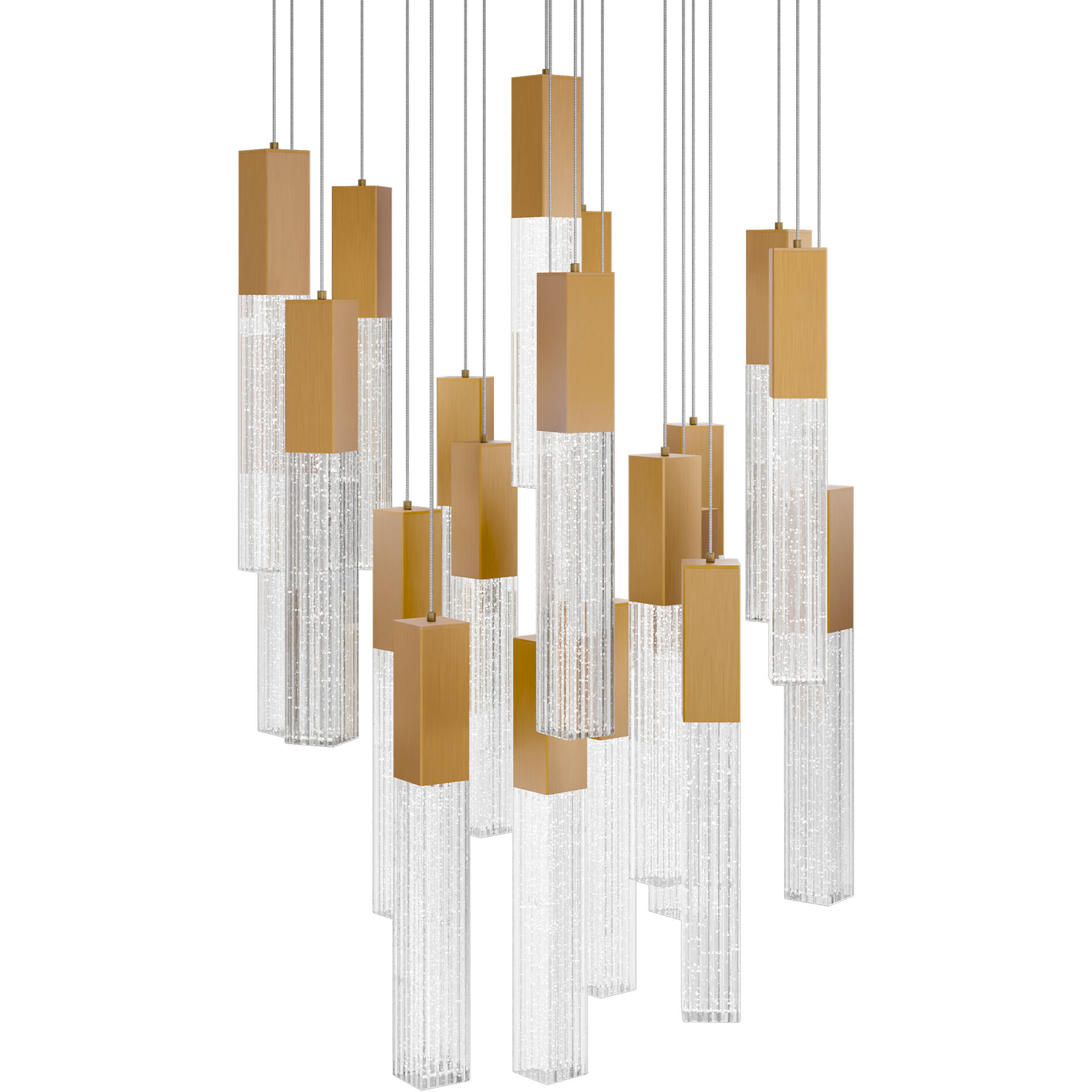 Cinema LED 25 inch Aged Brass Indoor Hanging Lighting Ceiling Light