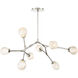 Catalyst LED 28 inch Polished Nickel Chandelier Ceiling Light in 28in.