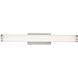 Sabre LED 19 inch Brushed Aluminum Bath Vanity & Wall Light in 19in.