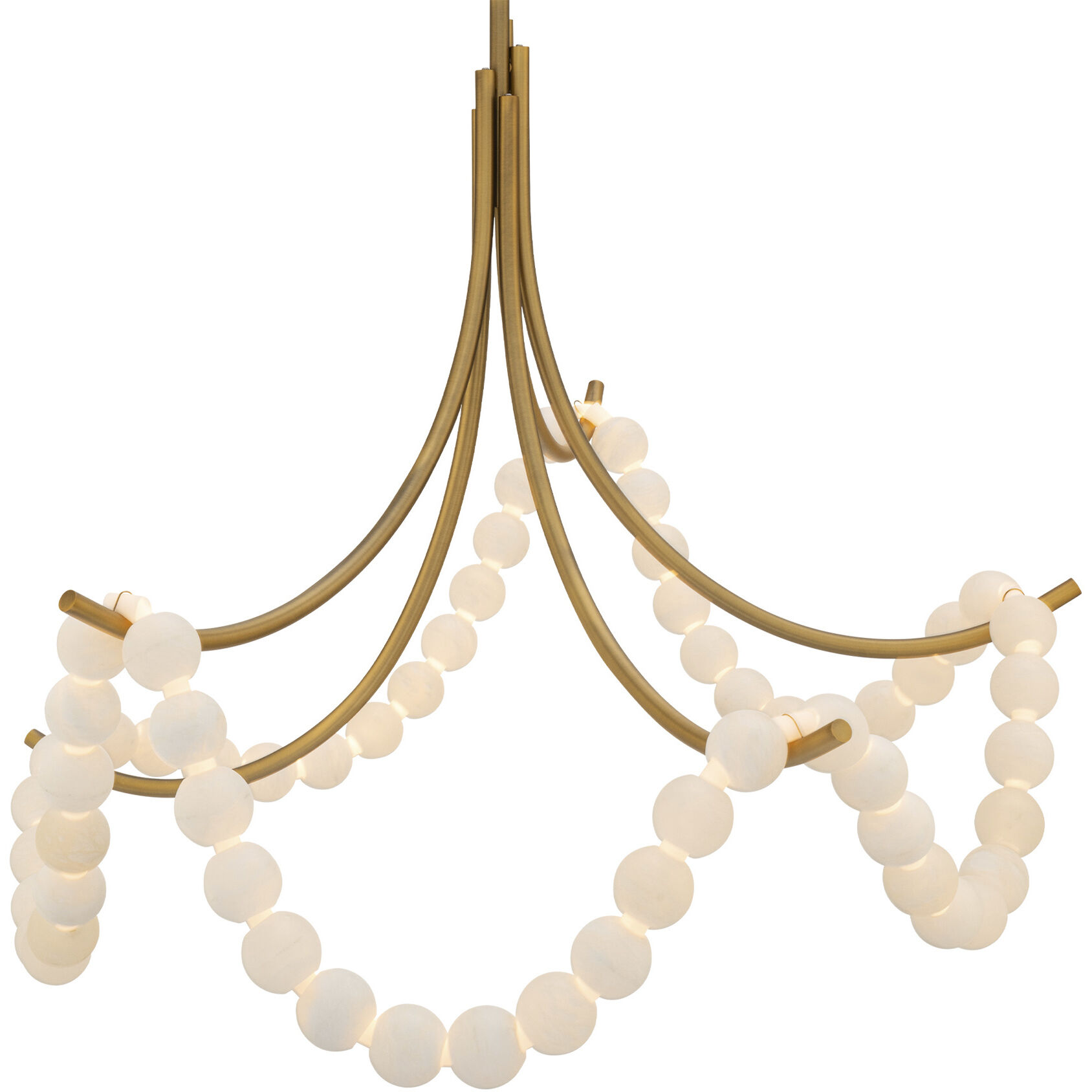 Parel 1 Light 46 inch Aged Brass Pendant Ceiling Light