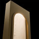 Cadey LED 2.88 inch Beige Travertine and Aged Brass ADA Wall Sconce Wall Light