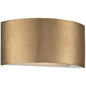 Vermeil LED 3 inch Gold Leaf ADA Wall Sconce Wall Light in 11in.