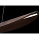 Kiefer LED 48 inch Black and Dark Walnut Linear Pendant Ceiling Light