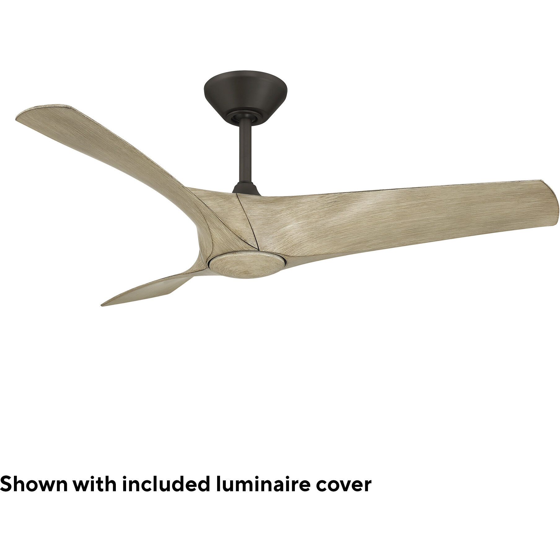 Zephyr 52 inch Bronze White Oak with White Oak Blades Ceiling Fan