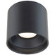 Squat 1 Light 5 inch Black Outdoor Flush Mount