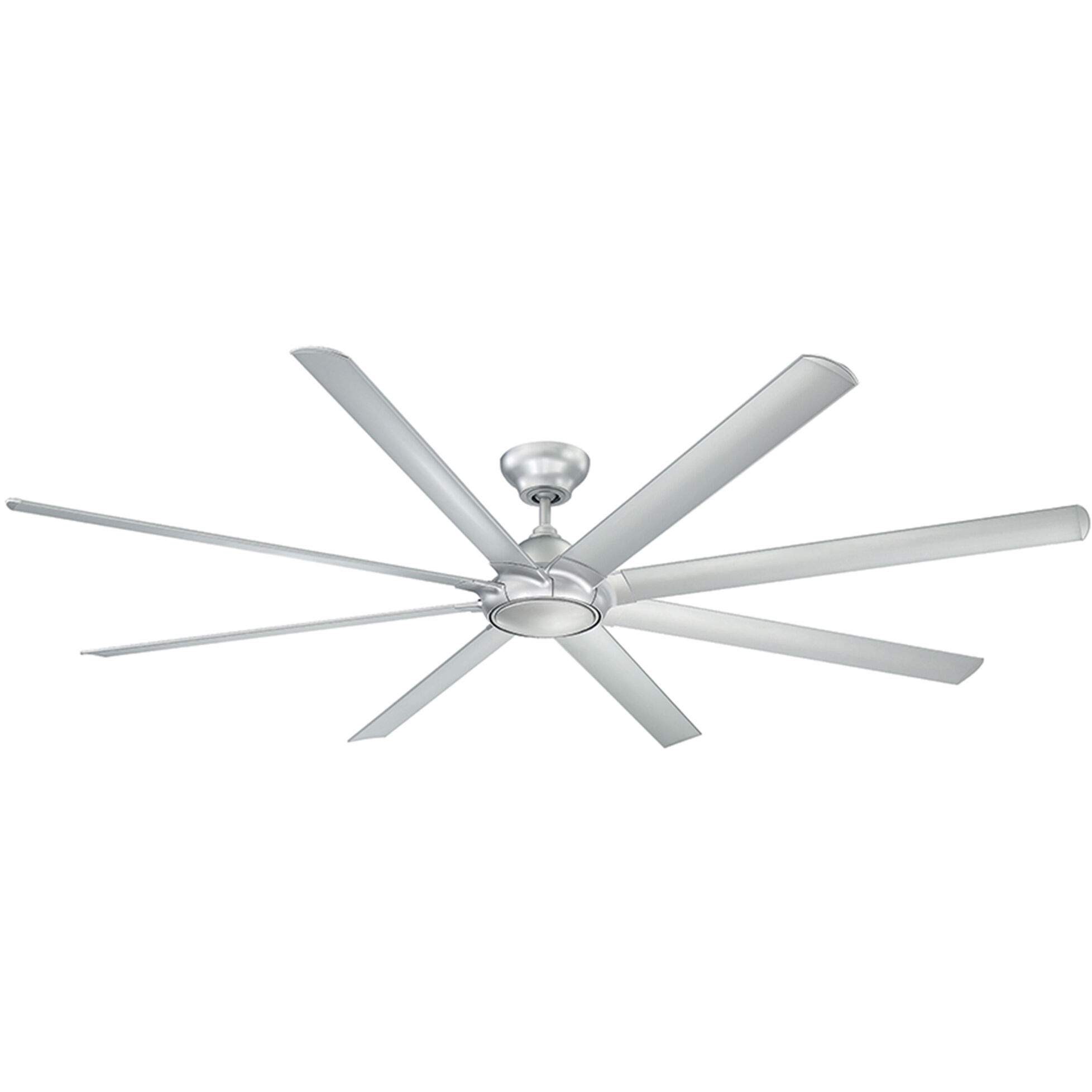 Hydra 96 inch Titanium Downrod Ceiling Fan in 3000K, Smart Ceiling Fan