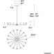 Glammis LED 33 inch Vintage Brass Chandelier Ceiling Light