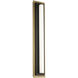 Lyrikal LED 2.8 inch Black with Aged Brass ADA Wall Sconce Wall Light in 4000K