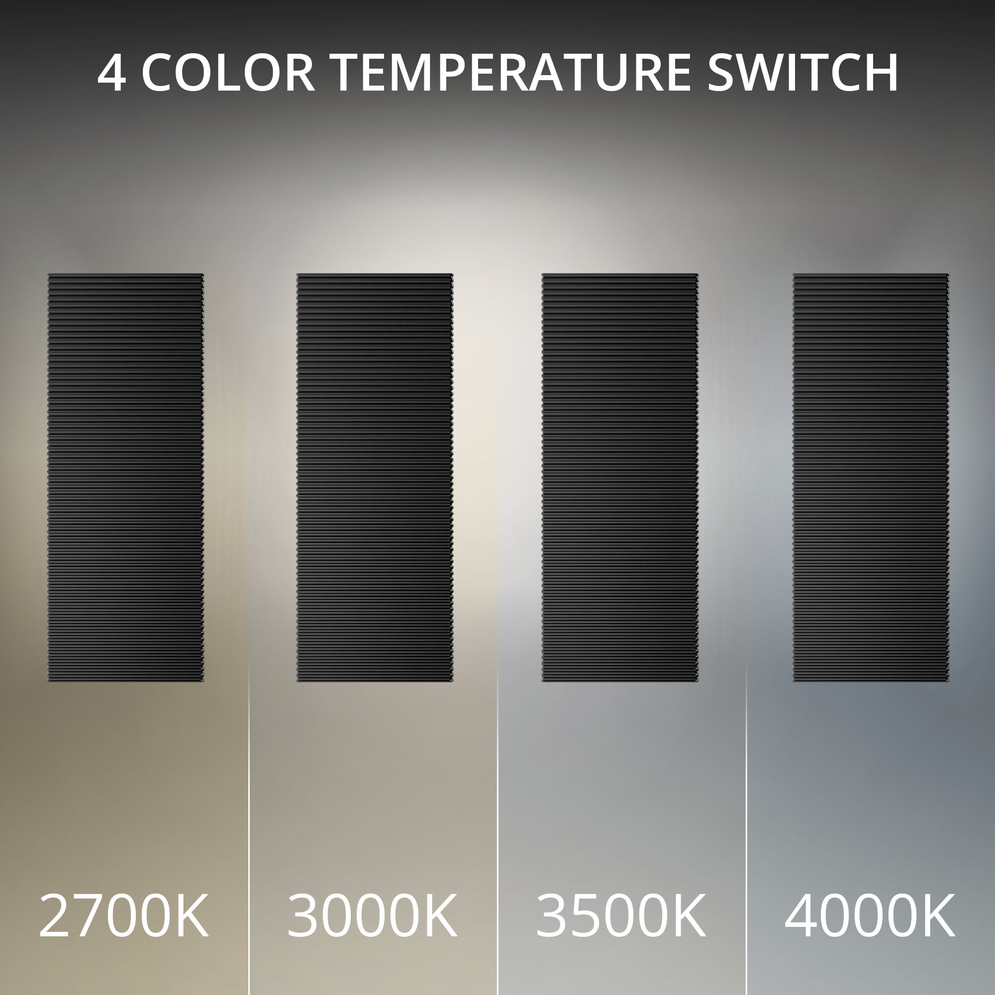 Pillar LED 16.13 inch Black Outdoor Wall Lighting in 3500K