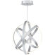 Kinetic LED 28 inch Titanium Pendant Ceiling Light in 28in.