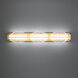 Deco Indoor Wall Lighting in 2700K, Aged Brass
