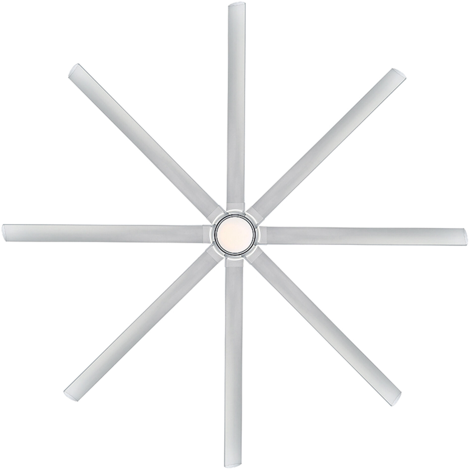 Hydra 120 inch Titanium Downrod Ceiling Fan in 3500K